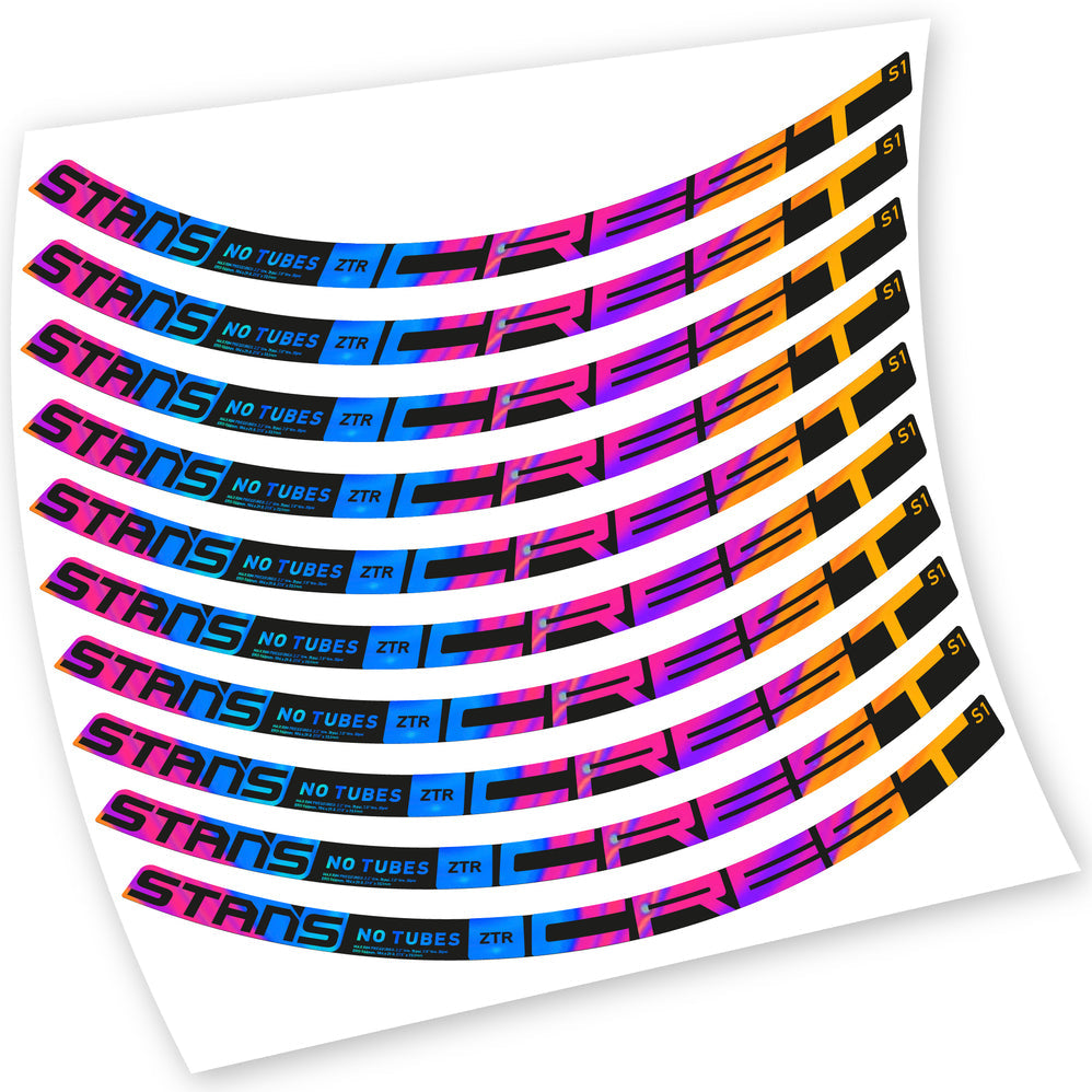 Autocollants, Stans Notubes ZTR Crest S1 2021, Roues VTT, Vélo vinyle sticker