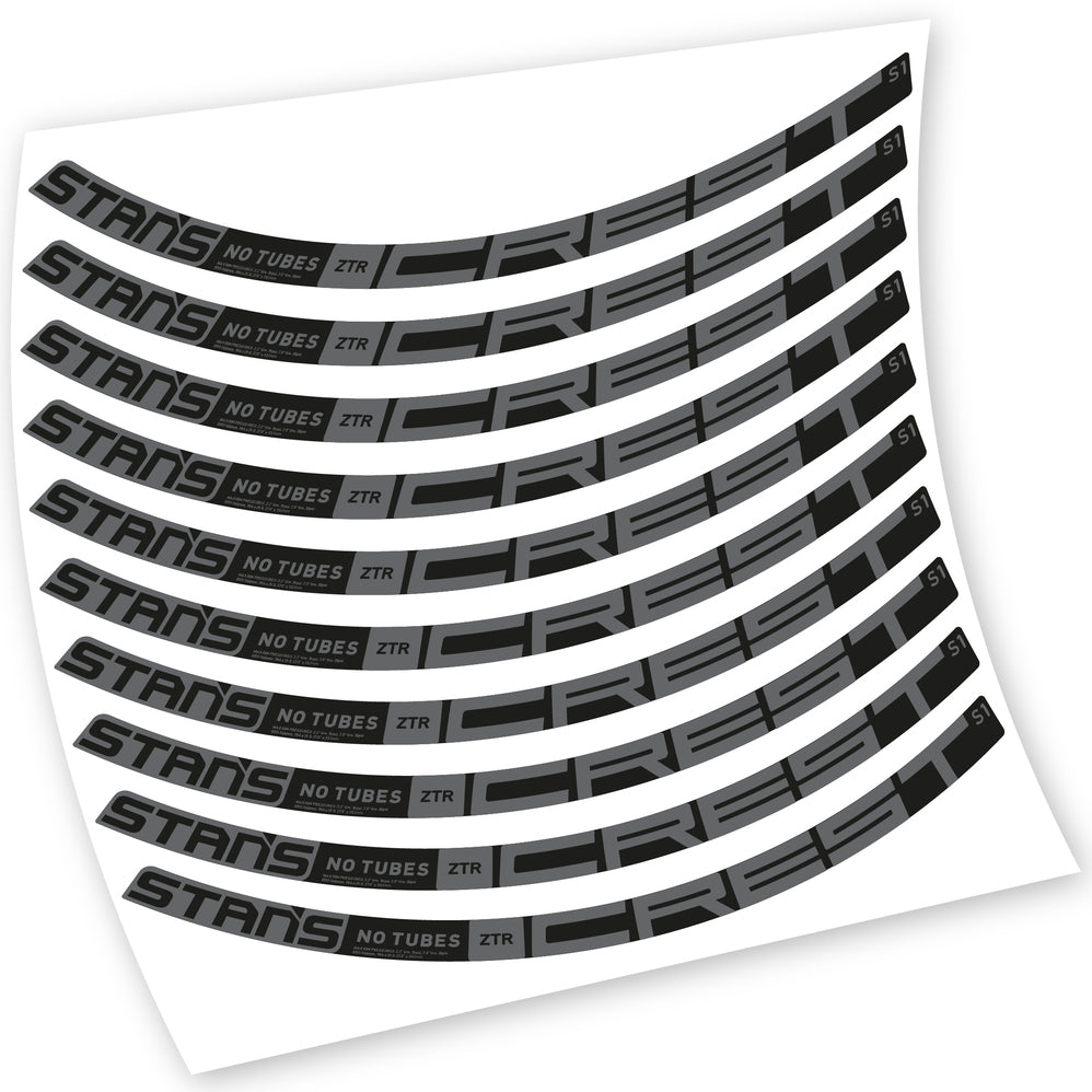 Autocollants, Stans Notubes ZTR Crest S1 2021, Roues VTT, Vélo vinyle sticker