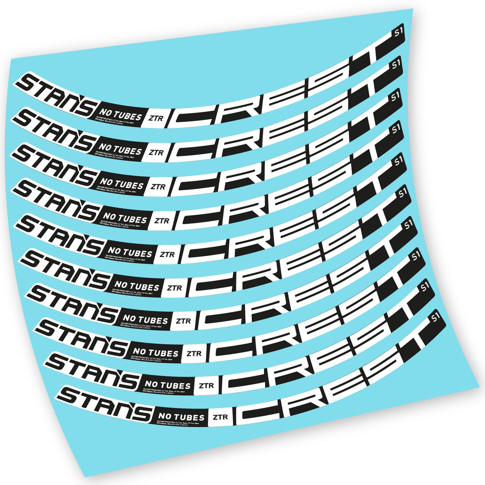 Autocollants, Stans Notubes ZTR Crest S1 2021, Roues VTT, Vélo vinyle sticker