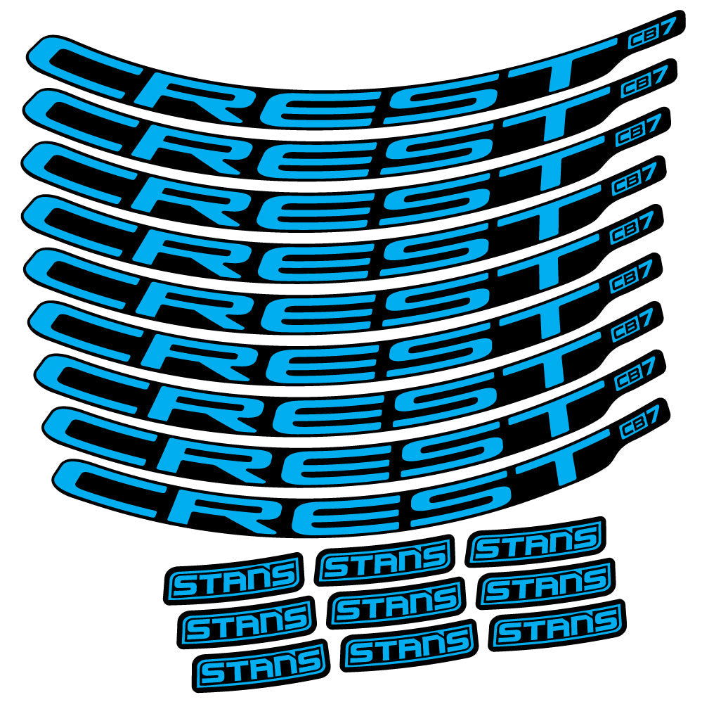 Autocollant Stans Crest CB7, Roues VTT 29, Autocollant Vélo vinyle