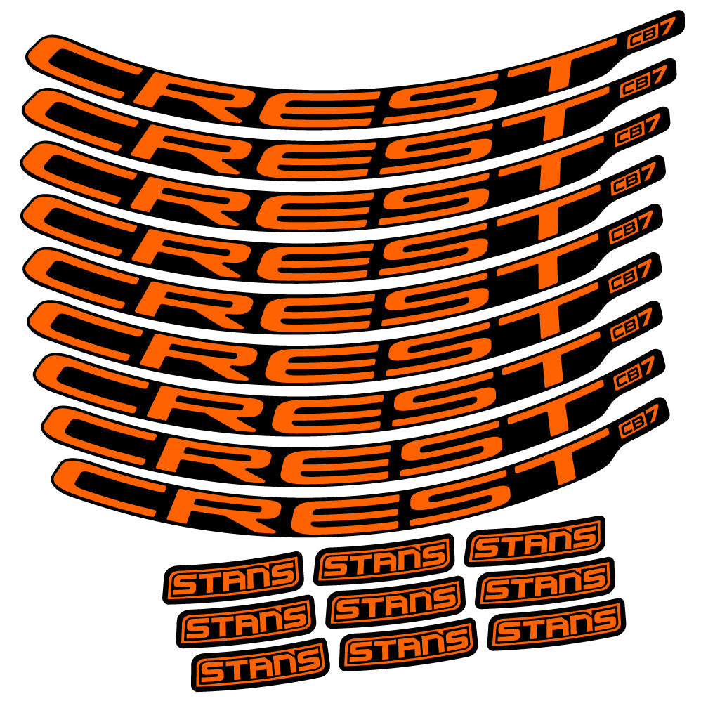 Autocollant Stans Crest CB7, Roues VTT 29, Autocollant Vélo vinyle