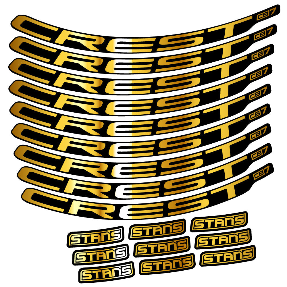 Autocollant Stans Crest CB7, Roues VTT 29, Autocollant Vélo vinyle