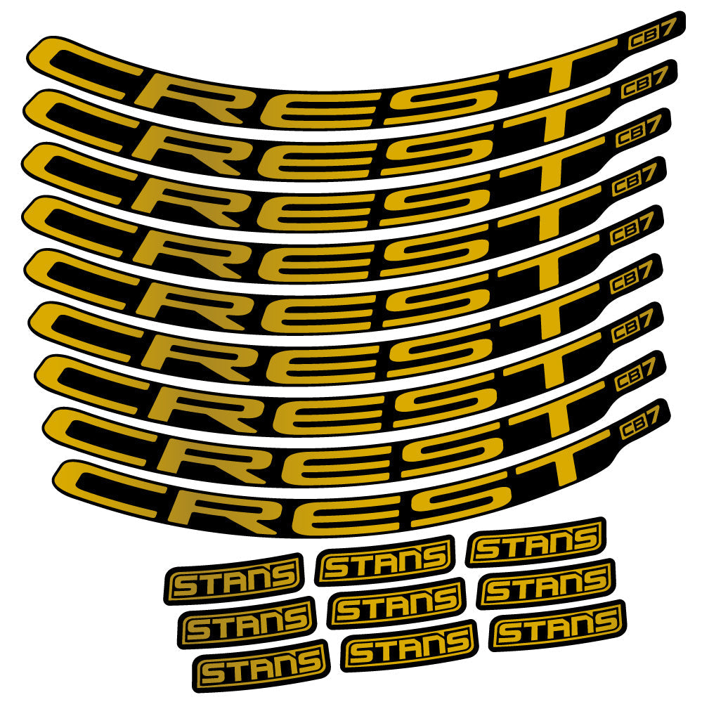 Autocollant Stans Crest CB7, Roues VTT 29, Autocollant Vélo vinyle