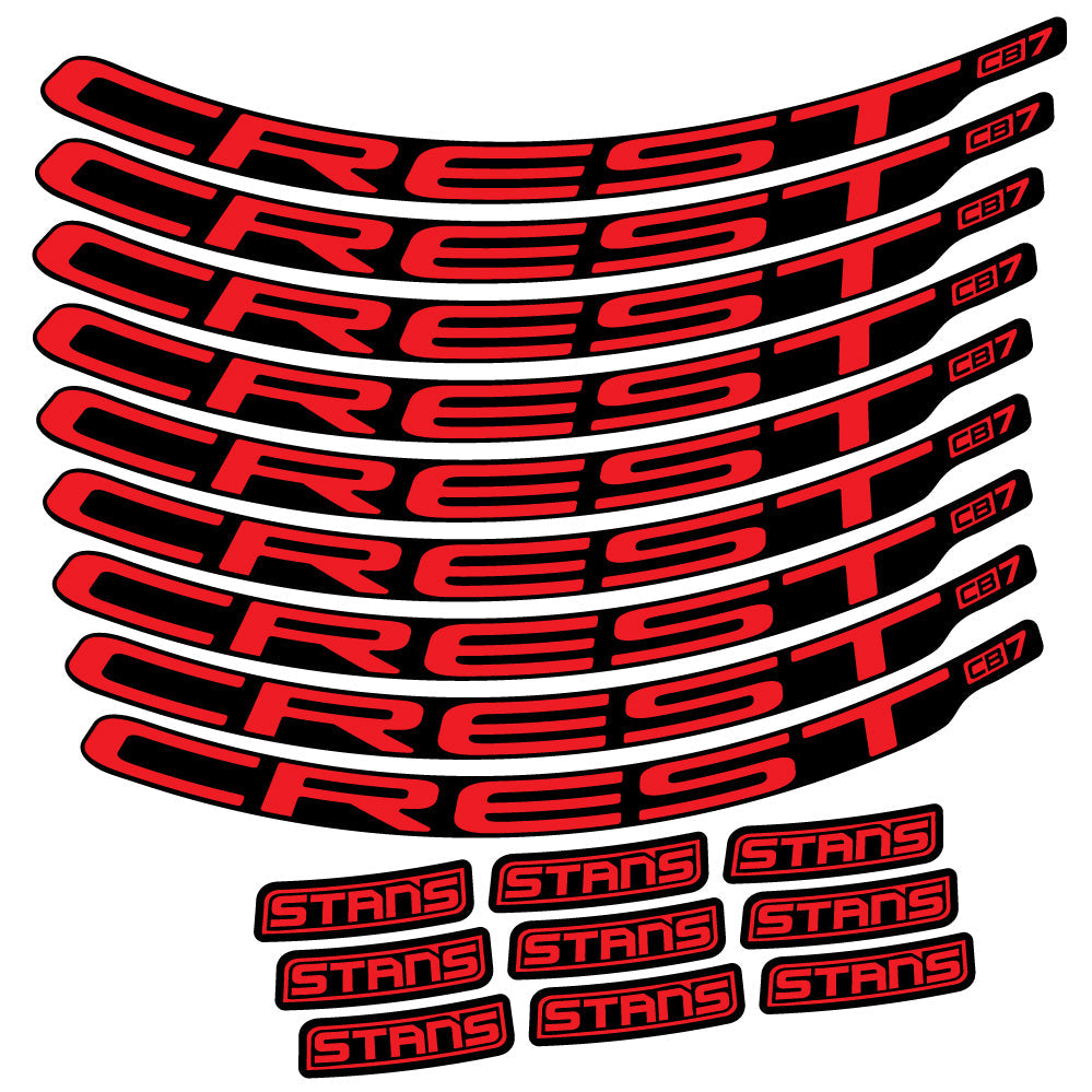 Autocollant Stans Crest CB7, Roues VTT 29, Autocollant Vélo vinyle
