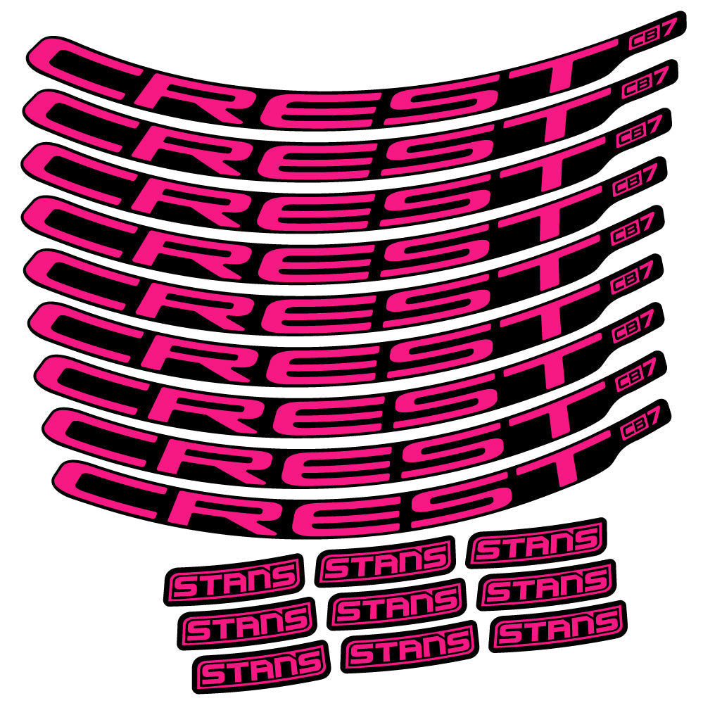 Autocollant Stans Crest CB7, Roues VTT 29, Autocollant Vélo vinyle