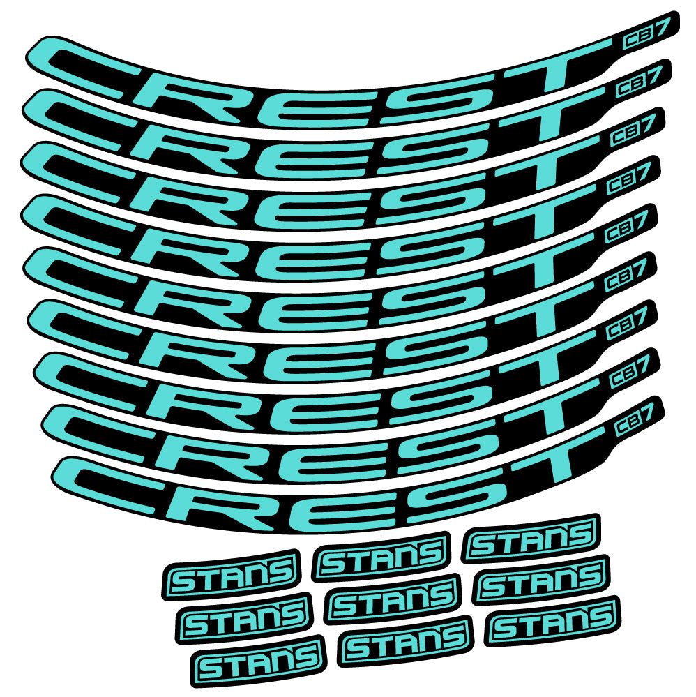 Autocollant Stans Crest CB7, Roues VTT 29, Autocollant Vélo vinyle