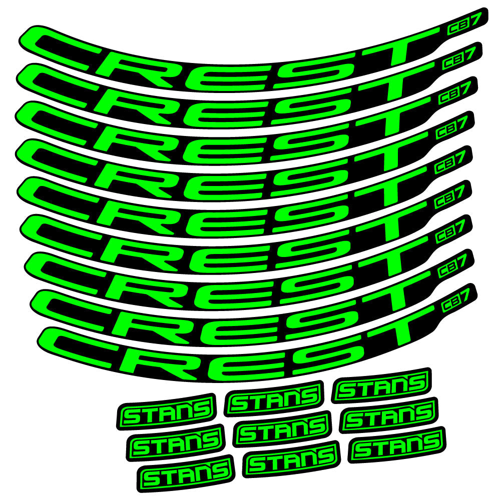 Autocollant Stans Crest CB7, Roues VTT 29, Autocollant Vélo vinyle