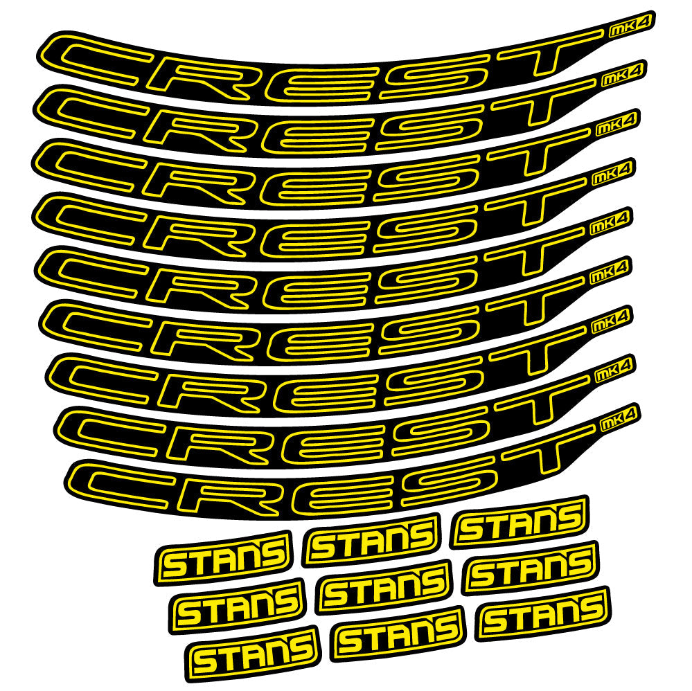 Autocollant Stans Crest MK4 Ver.1, Roues VTT 29, Autocollant Vélo vinyle