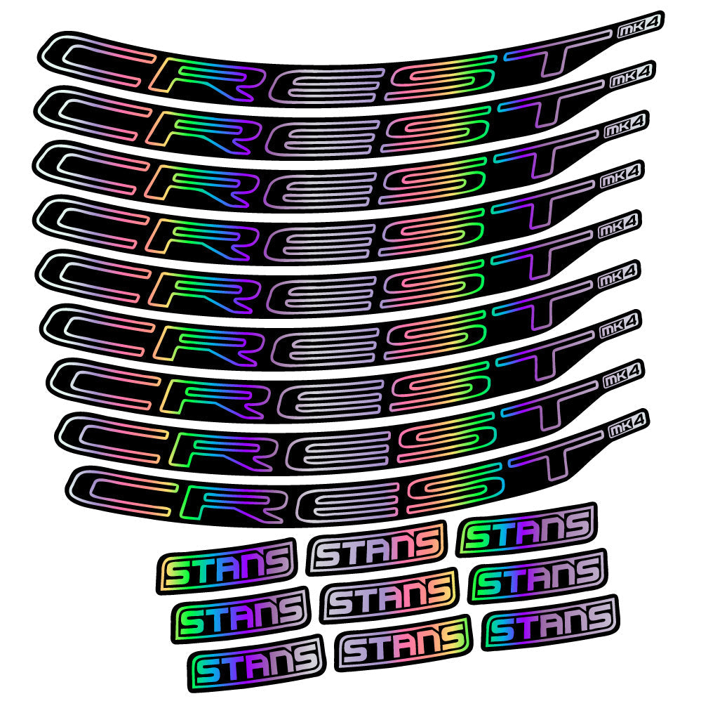 Autocollant Stans Crest MK4 Ver.1, Roues VTT 29, Autocollant Vélo vinyle