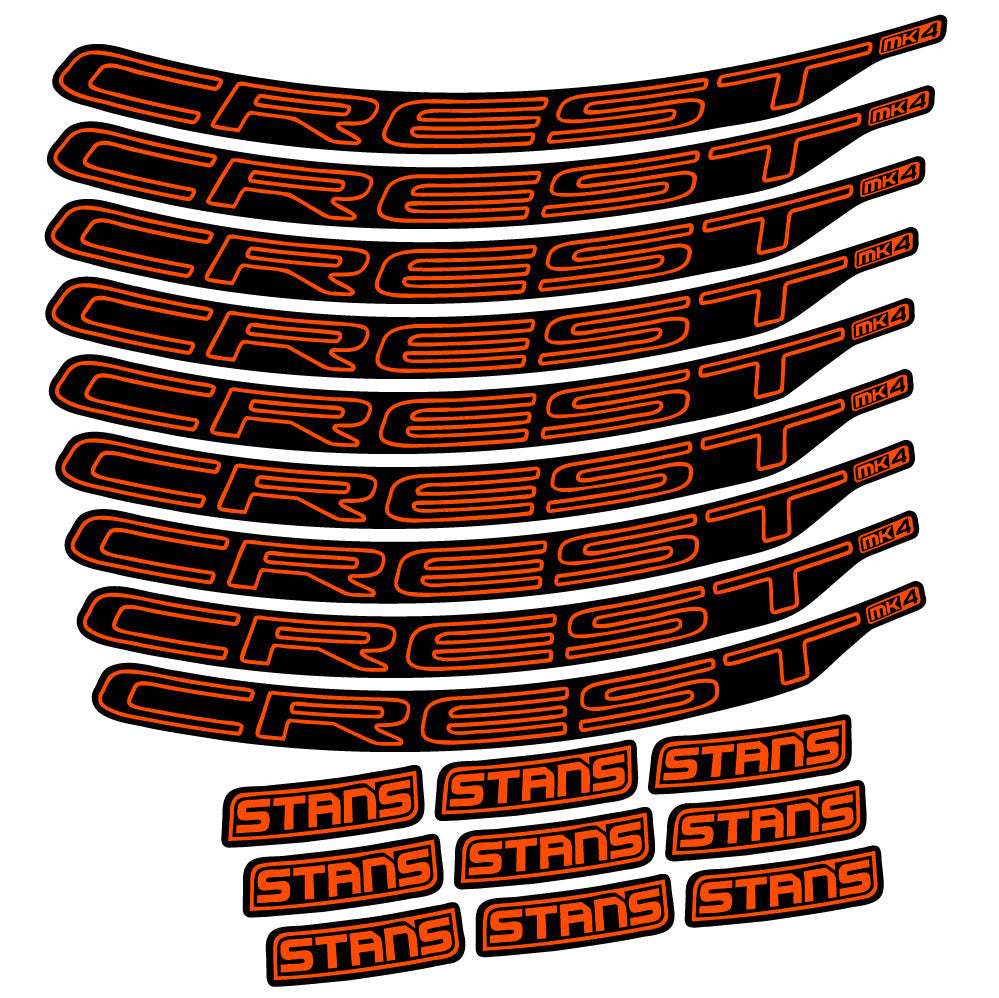 Autocollant Stans Crest MK4 Ver.1, Roues VTT 29, Autocollant Vélo vinyle
