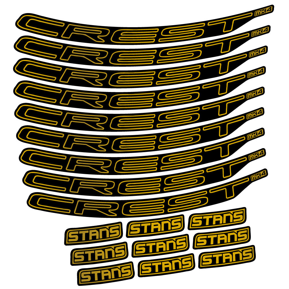 Autocollant Stans Crest MK4 Ver.1, Roues VTT 29, Autocollant Vélo vinyle