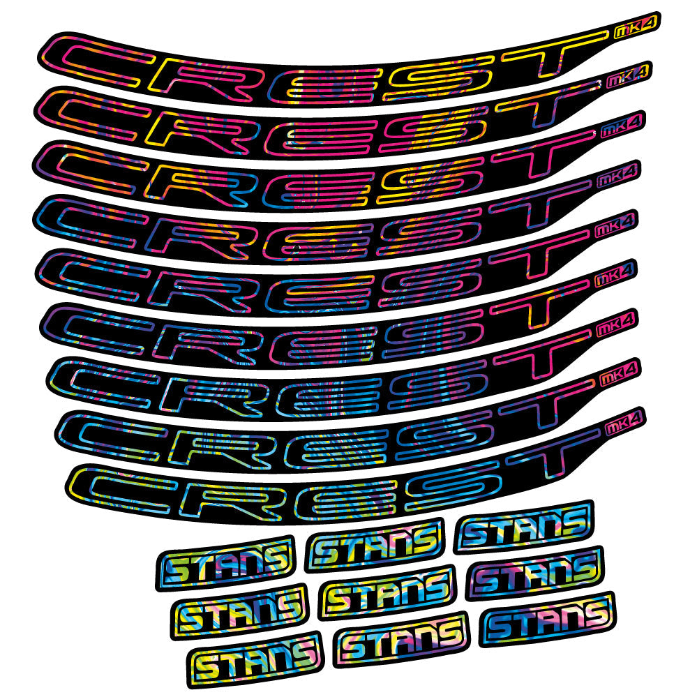 Autocollant Stans Crest MK4 Ver.1, Roues VTT 29, Autocollant Vélo vinyle
