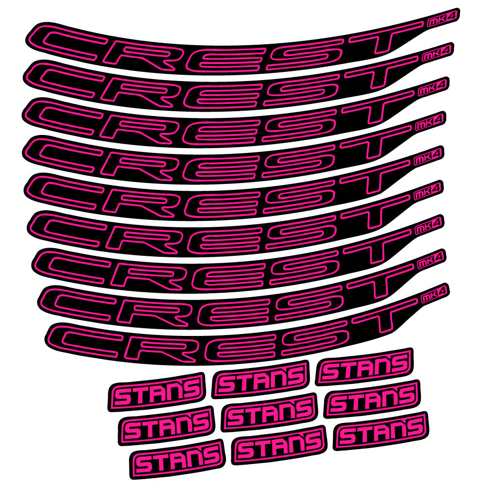 Autocollant Stans Crest MK4 Ver.1, Roues VTT 29, Autocollant Vélo vinyle
