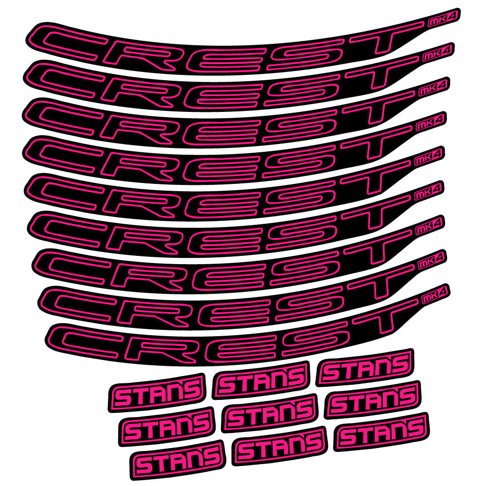 Autocollant Stans Crest MK4 Ver.1, Roues VTT 29, Autocollant Vélo vinyle