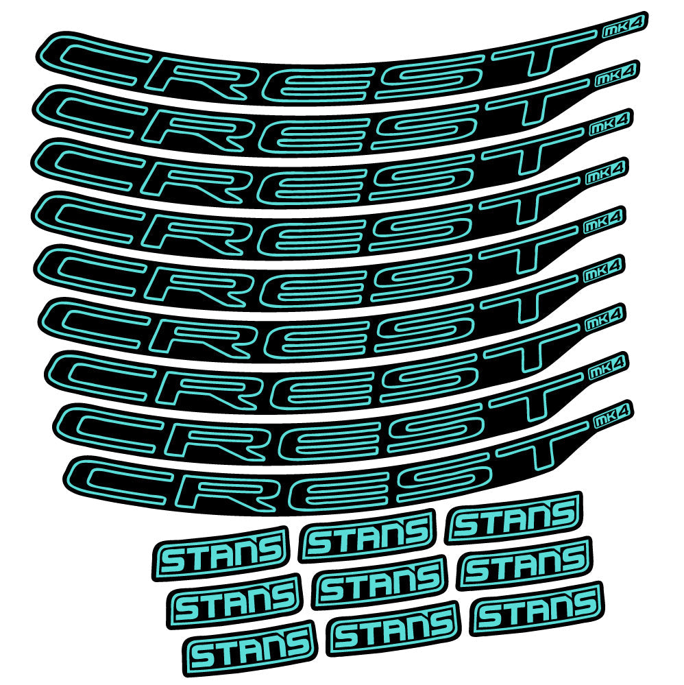 Autocollant Stans Crest MK4 Ver.1, Roues VTT 29, Autocollant Vélo vinyle