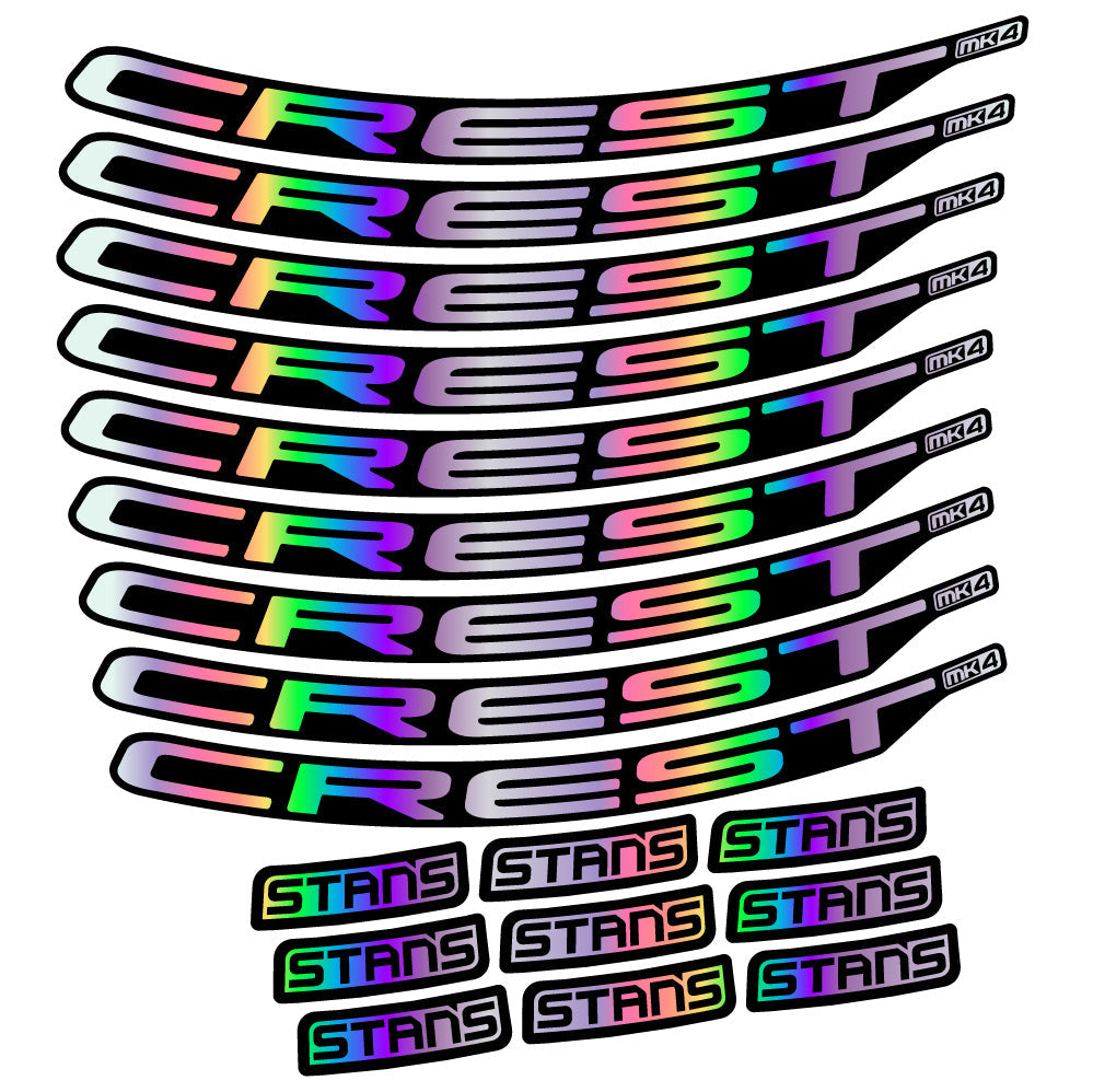 Autocollant Stans Crest MK4 Ver.2, Roues VTT 29, Autocollant Vélo vinyle