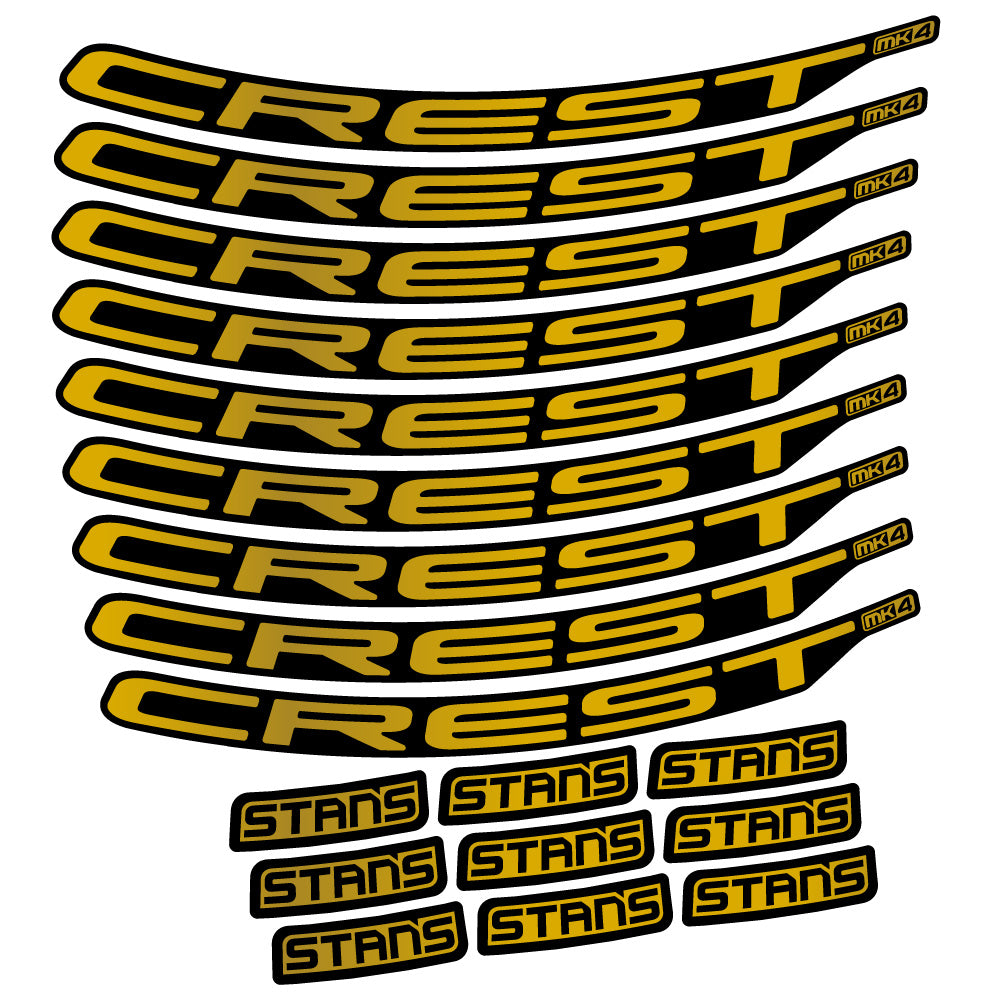 Autocollant Stans Crest MK4 Ver.2, Roues VTT 29, Autocollant Vélo vinyle