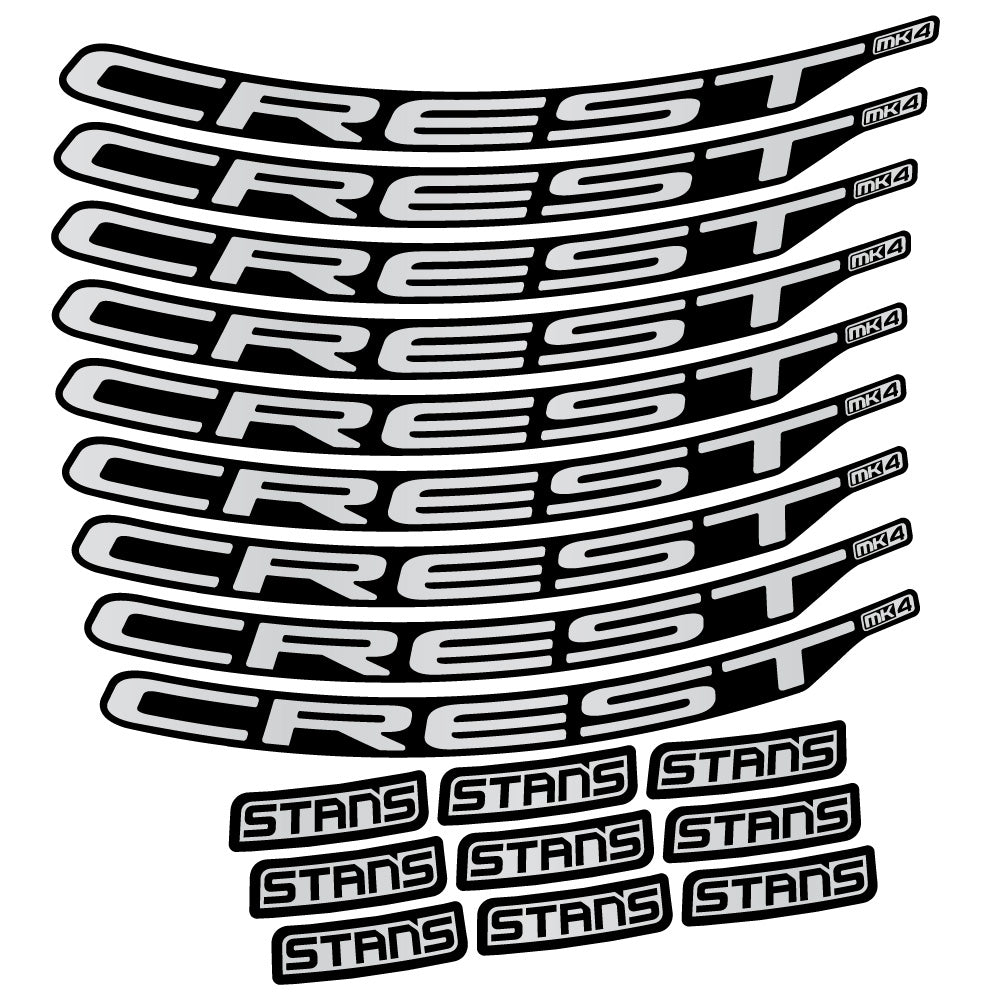 Autocollant Stans Crest MK4 Ver.2, Roues VTT 29, Autocollant Vélo vinyle