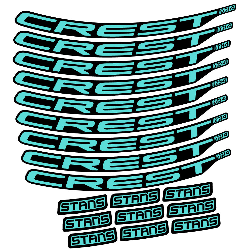 Autocollant Stans Crest MK4 Ver.2, Roues VTT 29, Autocollant Vélo vinyle