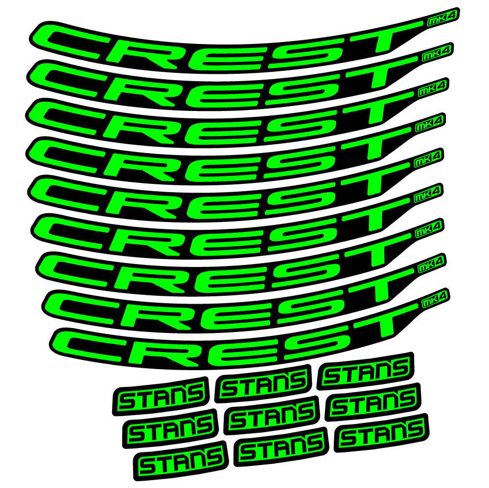 Autocollant Stans Crest MK4 Ver.2, Roues VTT 29, Autocollant Vélo vinyle