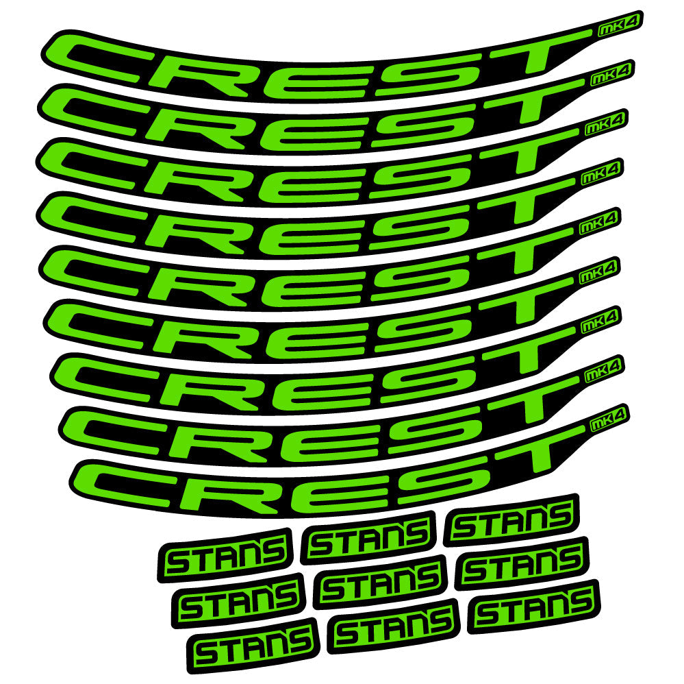 Autocollant Stans Crest MK4 Ver.2, Roues VTT 29, Autocollant Vélo vinyle