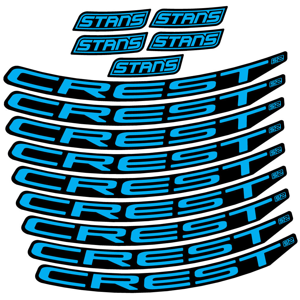 Autocollant Stans Notubes Crest S2, Roues VTT 29, Vélo vinyle autocollant