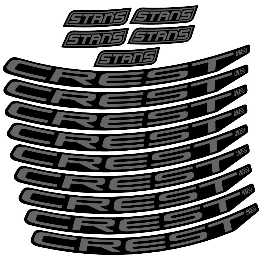 Autocollant Stans Notubes Crest S2, Roues VTT 29, Vélo vinyle autocollant