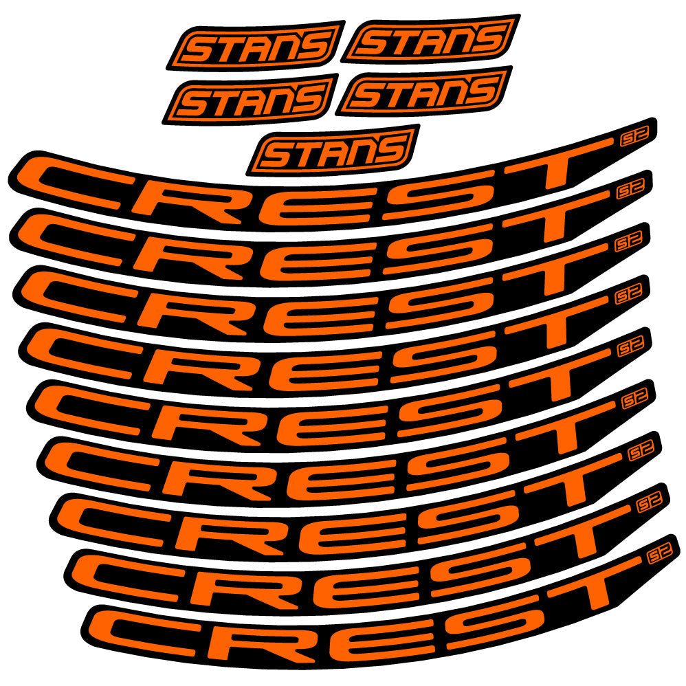 Autocollant Stans Notubes Crest S2, Roues VTT 29, Vélo vinyle autocollant