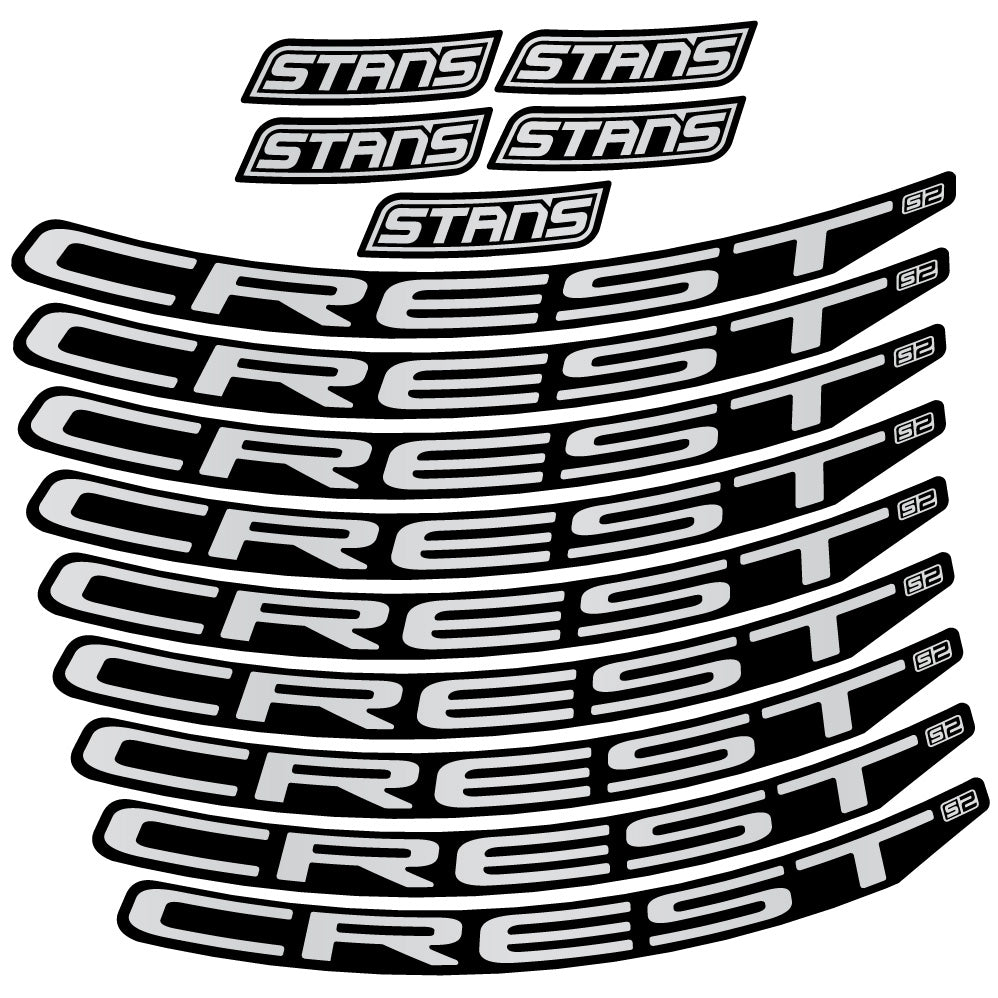 Autocollant Stans Notubes Crest S2, Roues VTT 29, Vélo vinyle autocollant