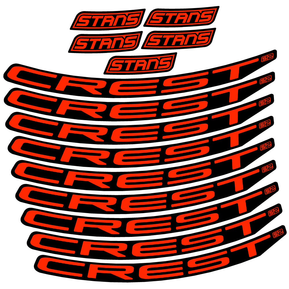 Autocollant Stans Notubes Crest S2, Roues VTT 29, Vélo vinyle autocollant
