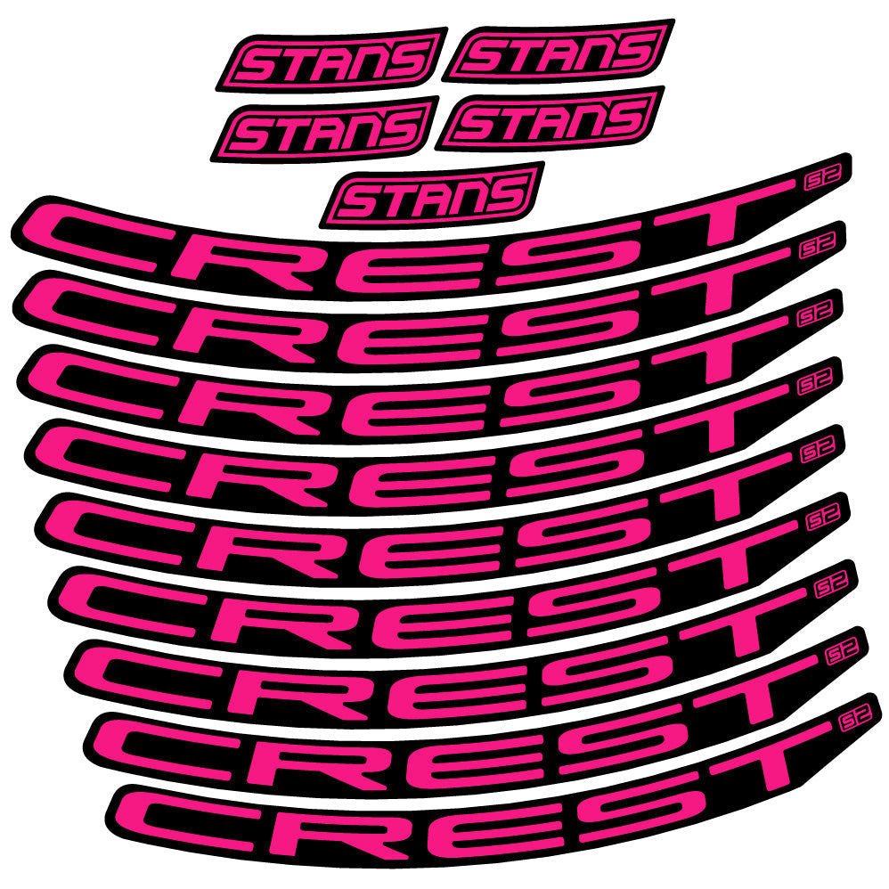 Autocollant Stans Notubes Crest S2, Roues VTT 29, Vélo vinyle autocollant
