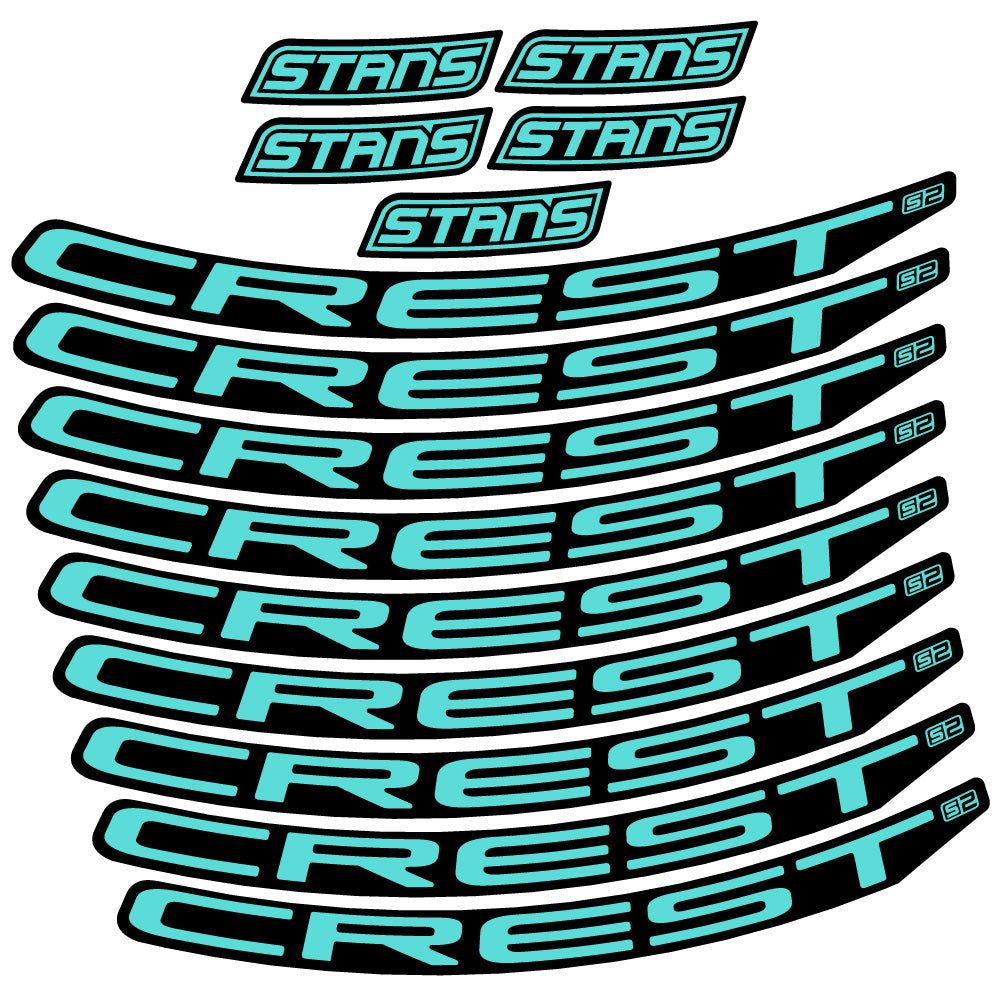 Autocollant Stans Notubes Crest S2, Roues VTT 29, Vélo vinyle autocollant