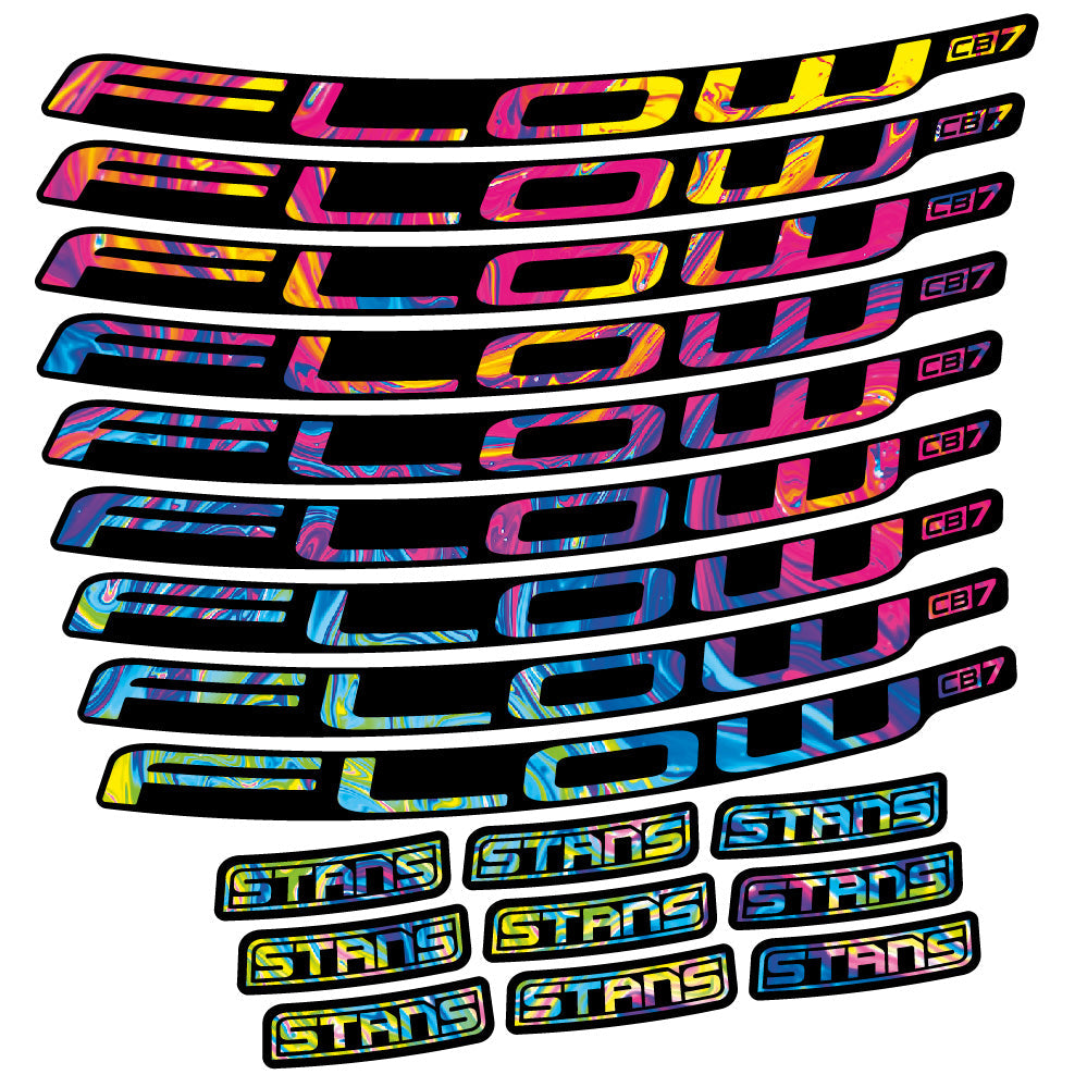 Autocollant Stans Flow CB7 Ver.2, Roues VTT 29, Autocollant Vélo vinyle