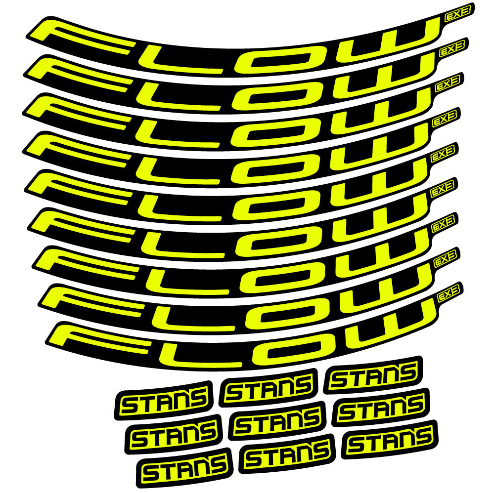 Autocollant Stans Flow EX3 Ver.2, Roues VTT 29, Autocollant Vélo vinyle