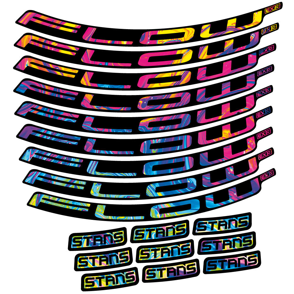 Autocollant Stans Flow EX3 Ver.2, Roues VTT 29, Autocollant Vélo vinyle