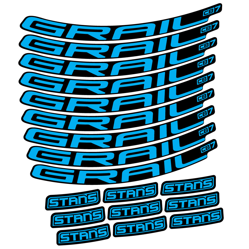 Autocollant Stans Grail CB7 Ver.2, Roues VTT 29, Autocollant Vélo vinyle