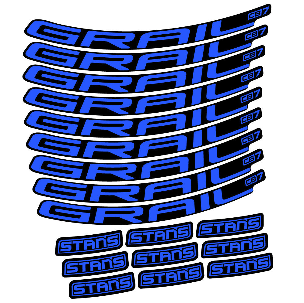 Autocollant Stans Grail CB7 Ver.2, Roues VTT 29, Autocollant Vélo vinyle