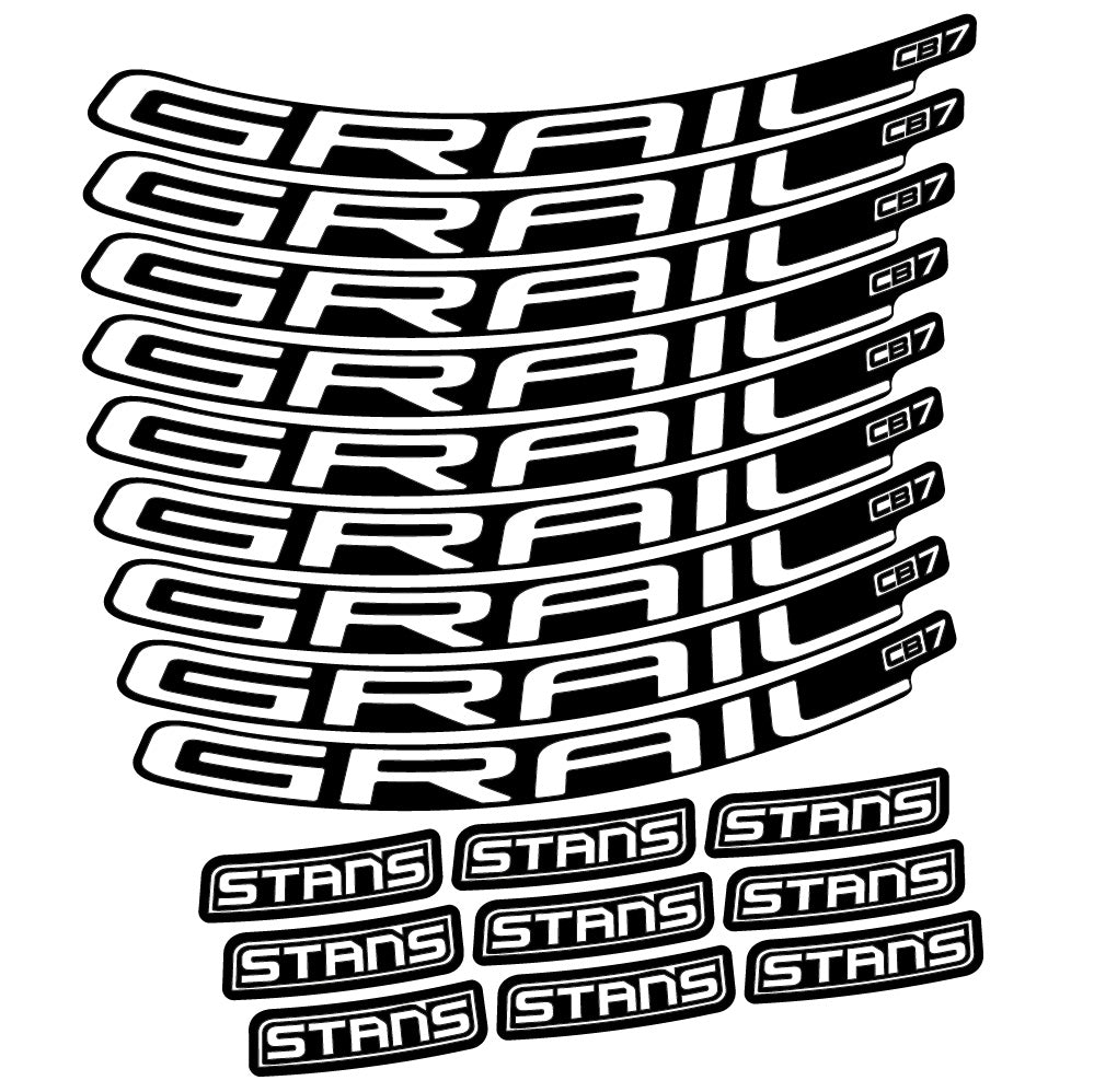 Autocollant Stans Grail CB7 Ver.2, Roues VTT 29, Autocollant Vélo vinyle