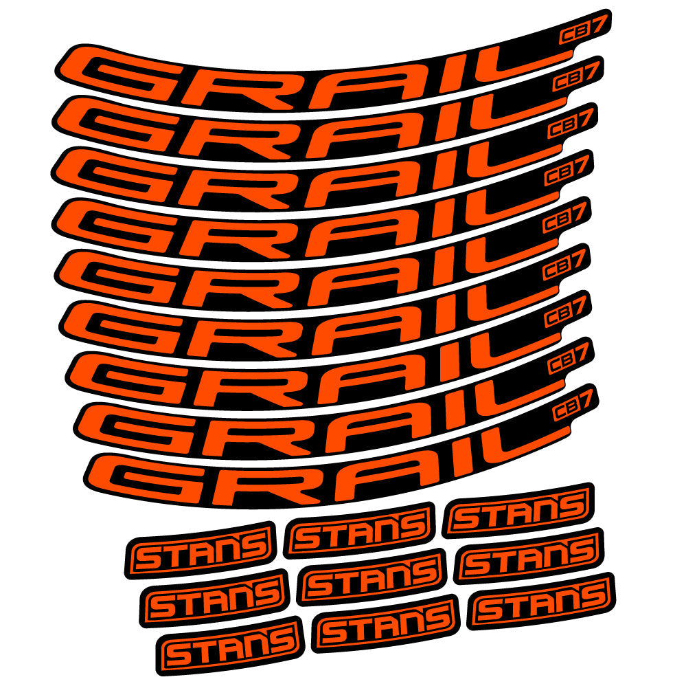 Autocollant Stans Grail CB7 Ver.2, Roues VTT 29, Autocollant Vélo vinyle