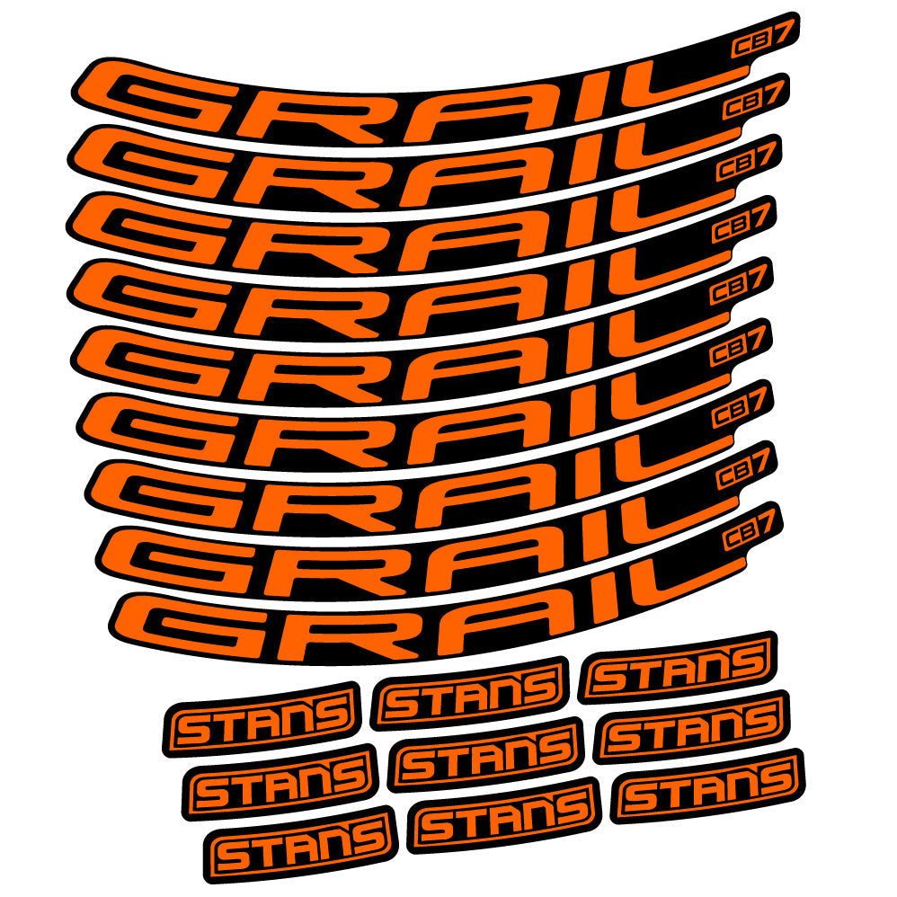 Autocollant Stans Grail CB7 Ver.2, Roues VTT 29, Autocollant Vélo vinyle