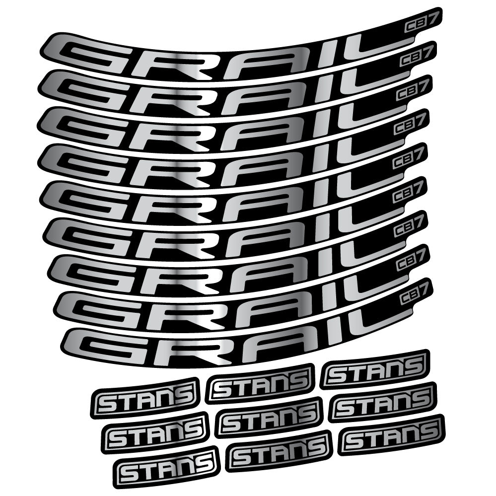 Autocollant Stans Grail CB7 Ver.2, Roues VTT 29, Autocollant Vélo vinyle