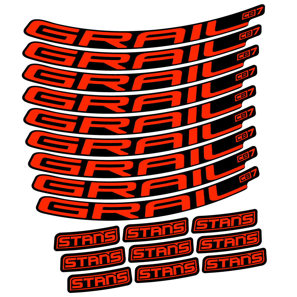 Autocollant Stans Grail CB7 Ver.2, Roues VTT 29, Autocollant Vélo vinyle