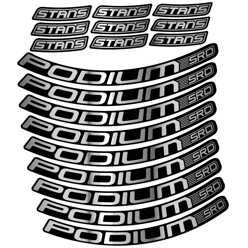 Autocollant Stans Podium SRD, Roues VTT 29, Autocollant Vélo vinyle