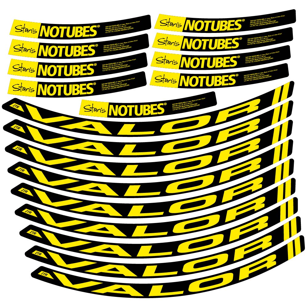 Autocollant Stans Notubes ZTR Valor, Roues VTT 29, Vélo vinyle autocollant