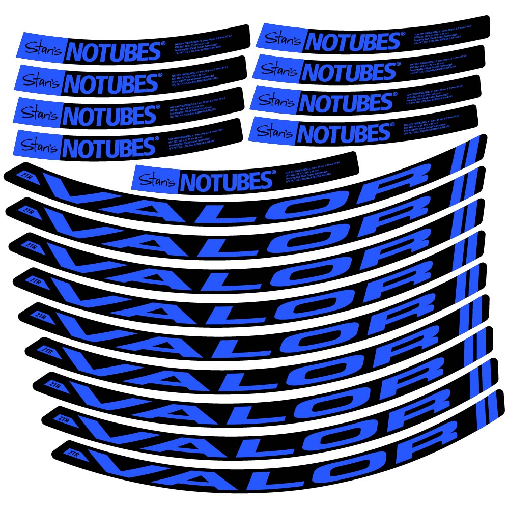 Autocollant Stans Notubes ZTR Valor, Roues VTT 29, Vélo vinyle autocollant