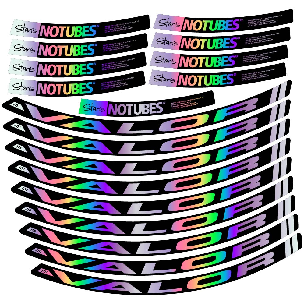 Autocollant Stans Notubes ZTR Valor, Roues VTT 29, Vélo vinyle autocollant