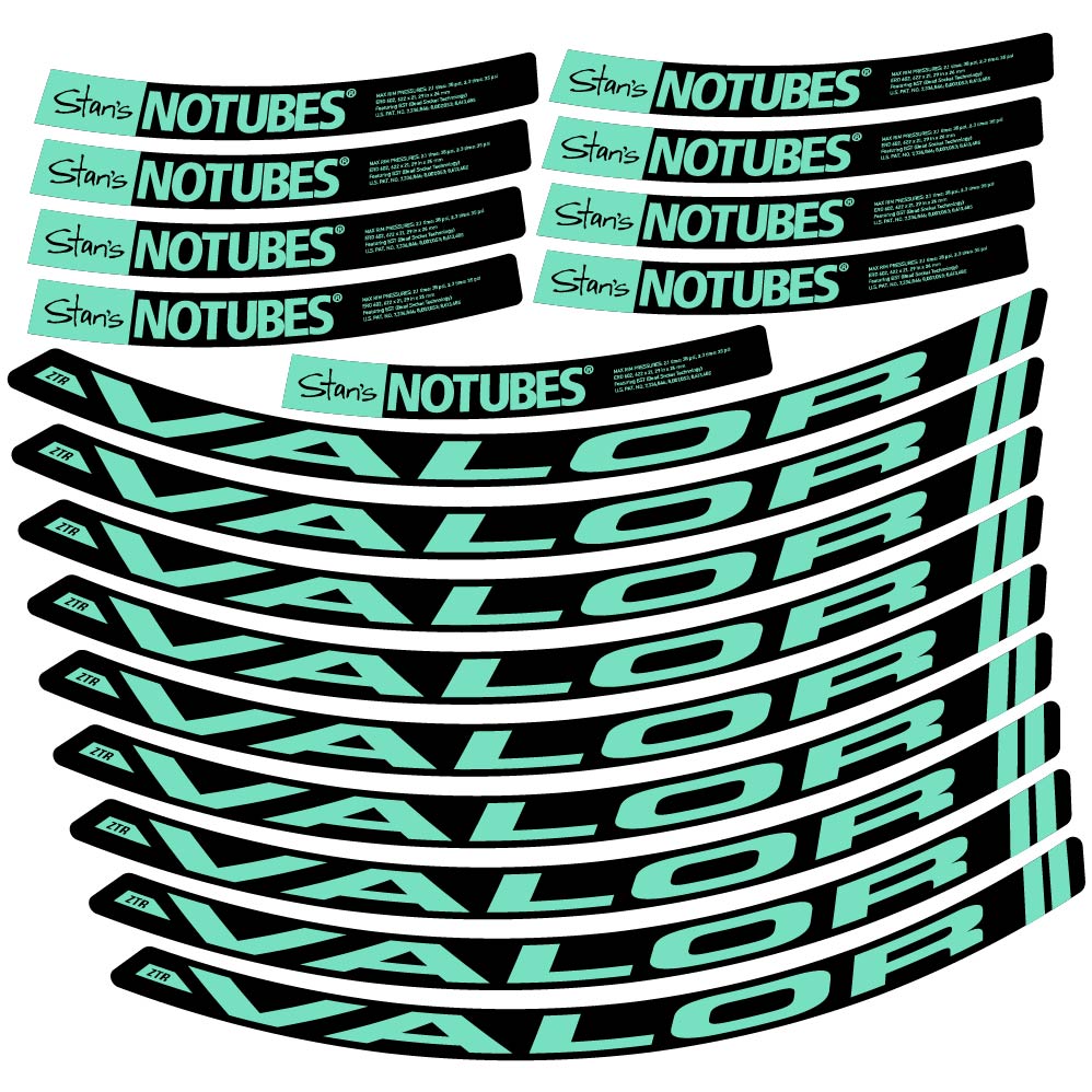 Autocollant Stans Notubes ZTR Valor, Roues VTT 29, Vélo vinyle autocollant