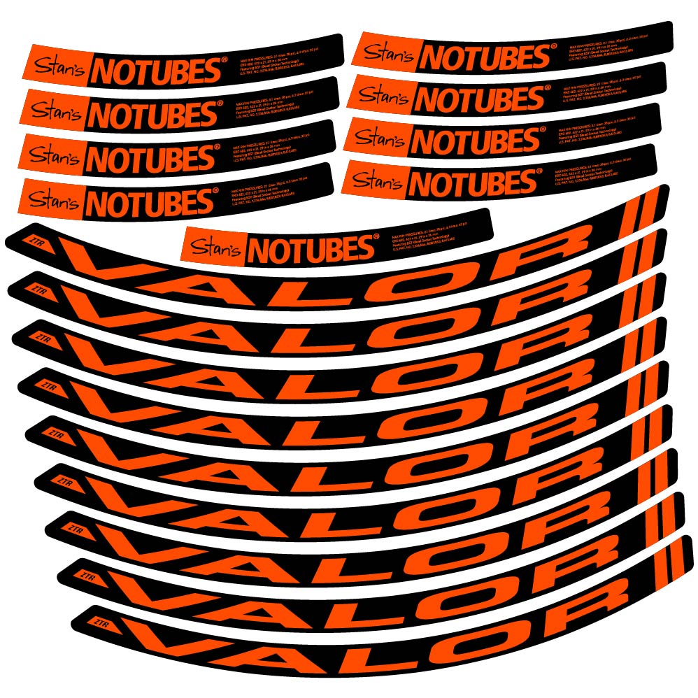 Autocollant Stans Notubes ZTR Valor, Roues VTT 29, Vélo vinyle autocollant