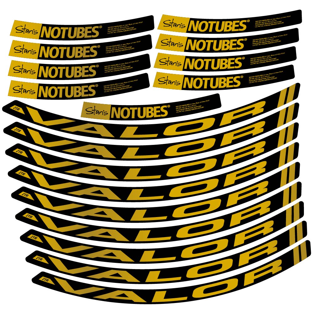 Autocollant Stans Notubes ZTR Valor, Roues VTT 29, Vélo vinyle autocollant