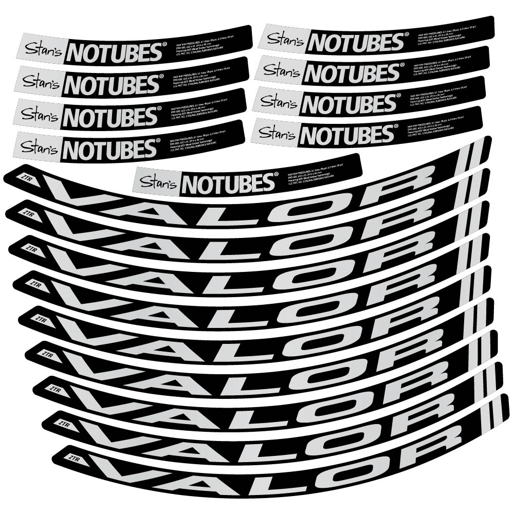 Autocollant Stans Notubes ZTR Valor, Roues VTT 29, Vélo vinyle autocollant